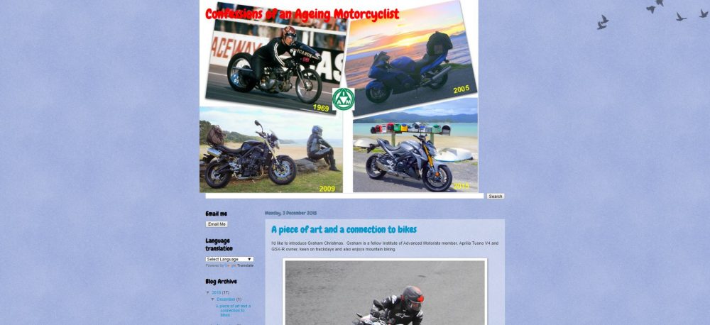 Confessions of an ageing motorcyclist Motorcycle Blog