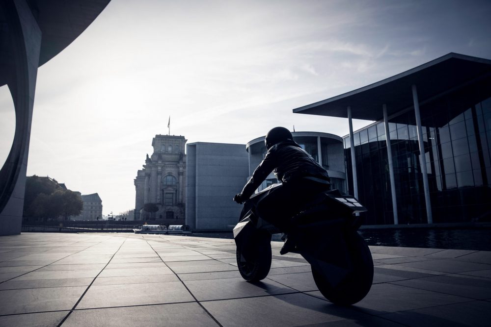 NERA 3d Printed Motorcycle Back View