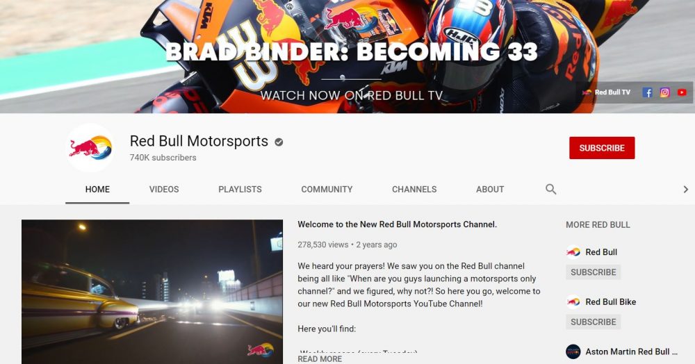 Red Bull- motorcycle vlogger