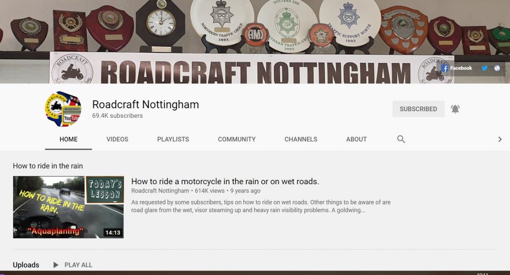 Roadcraft Nottingham - motorcycle vlogger